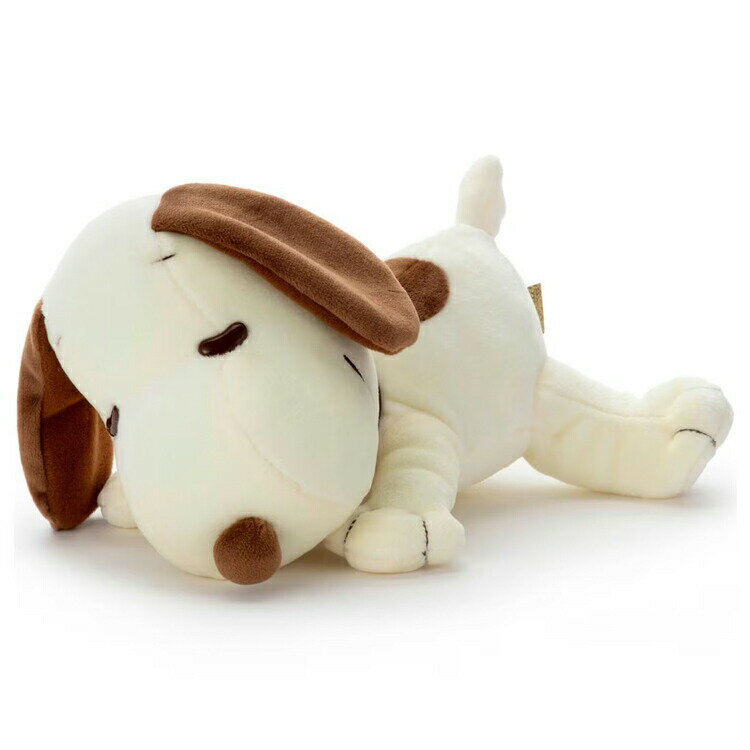 スヌーピー ぬいぐるみS ホワイト＆ミルク すやすやフレンド Cacao SNOOPY ピーナッツ チョコレート