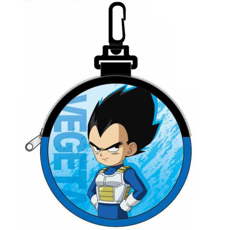 ドラゴンボールDAIMA 丸型カラビナ付きネオプレーンポーチ ベジータ ミニ 592820 ミニポーチ 小物入れ 小物収納 ブルー