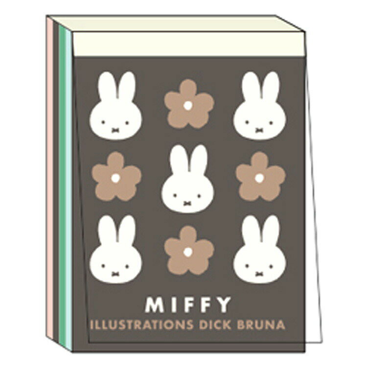 乐天商城 - ミッフィー ミニメモパッド 濃グレー 053743 miffy ディックブルーナ