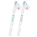 【2本セット】かわいいとり キャストチャーム付き鉛筆 2B ちんまりしまえながチェリー 292968 しまえなが トリ