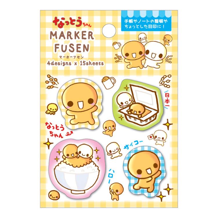 平成メモリー キャラマーカーふせん なっとうちゃん 299011 Y2K 平成レトロ ハッピーのサムネイル