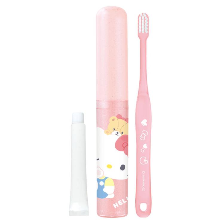 乐天商城 - ハローキティ はみがきセット むぎゅっと 307297 Hello Kitty サンリオ