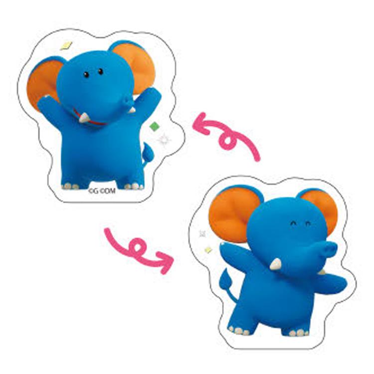 たべっ子どうぶつ レンチキュラーステッカー ぞう 788548 たべっ子どうぶつ THE MOVIE たべっこどうぶつ ギンビス 映画