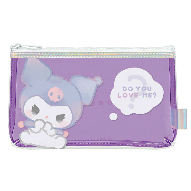 クロミ クリアフラットペンケース DO YOU LOVE ME? CUTE MODEL 056199 カミオジャパン