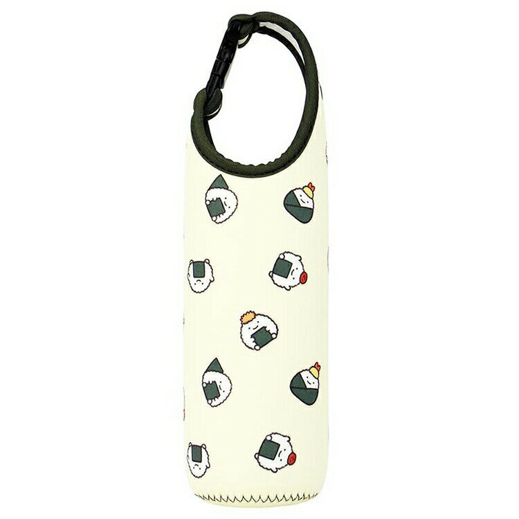 なんでもいきもの ペットボトルカバー600 おにぎり 210326 よこみぞゆり なんもの ナカジマ