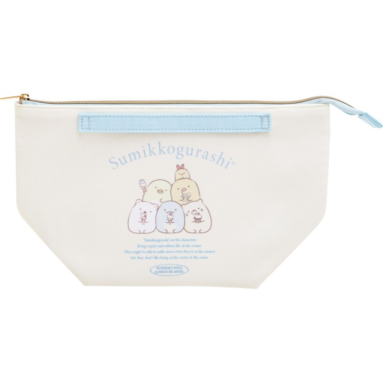 すみっコぐらし アルミシート付ランチポーチ 保冷 コンパクト お弁当入れ ホワイト