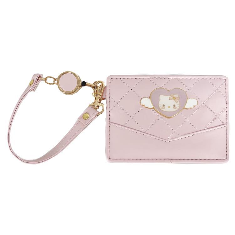 ハローキティ リール付き単パスケース 151260 エンジェルメタル Hello Kitty サンリオ