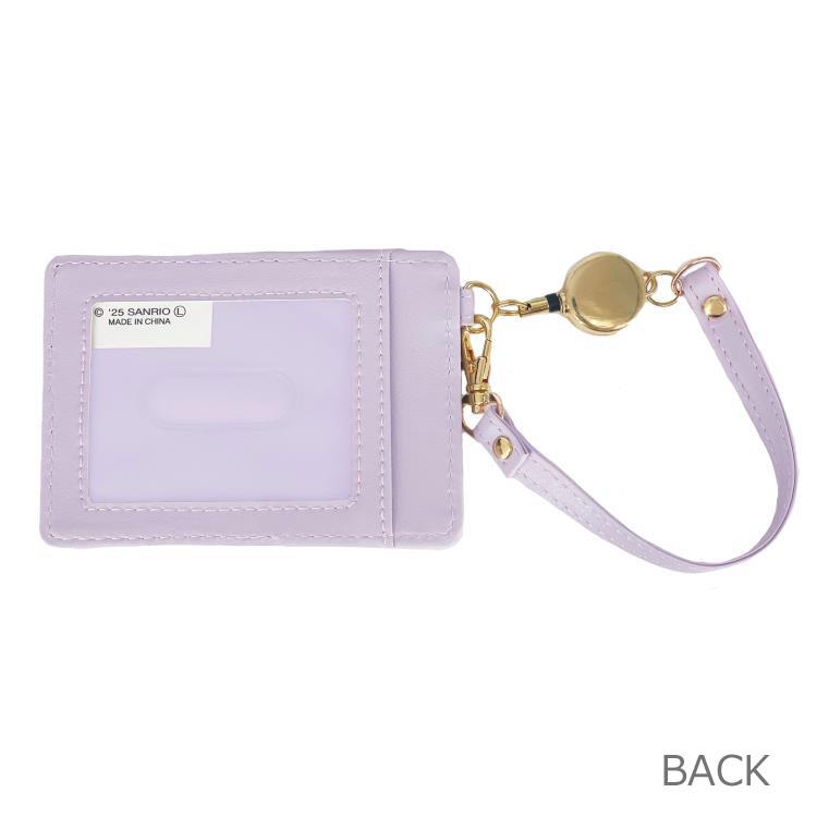 キャラクターハウス　キャロルのクロミ リール付き単パスケース 151468 ハートフレーム KUROMI サンリオ｜アングル2