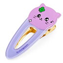 チェゴシム ヘアクリップ ねこゴシム 230750 パープル 前髪クリップ