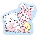 mikko illustrations ステッカー おねむ 990327 ミッコ(3)
