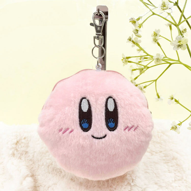 星のカービィ フェイスパスケース にっこり リール付き ダイカット ポーチ ICケース カービィ・サニーデイシリーズ 599126