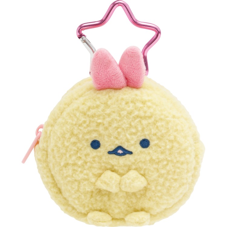 其它 - すみっコぐらし ぬいぐるみミニポーチ えびてんのしっぽ 夢みるしっぽず カラビナ付 小物入れ