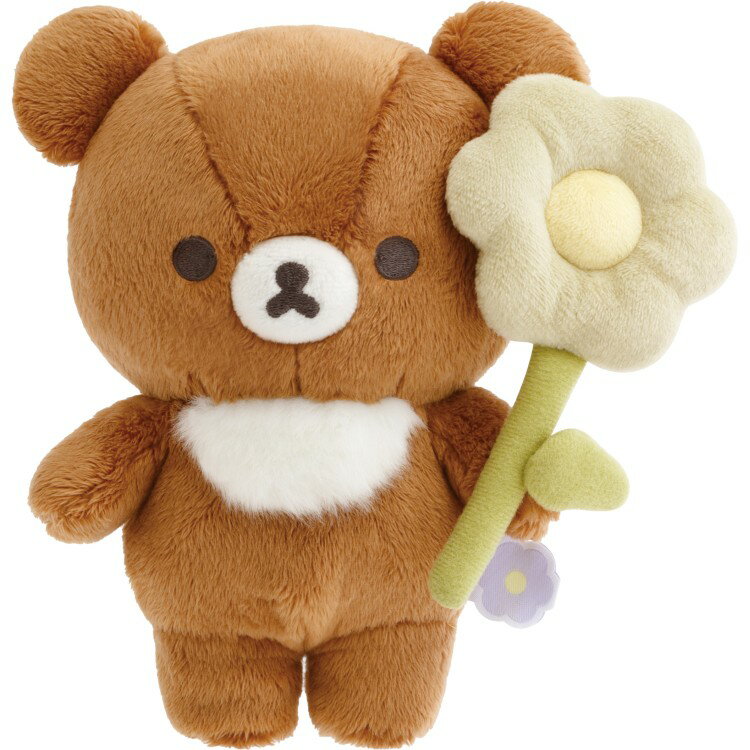Rilakkuma - リラックマ ぬいぐるみ チャイロイコグマ BASIC RILAKKUMA Flower ベーシック フラワー 花