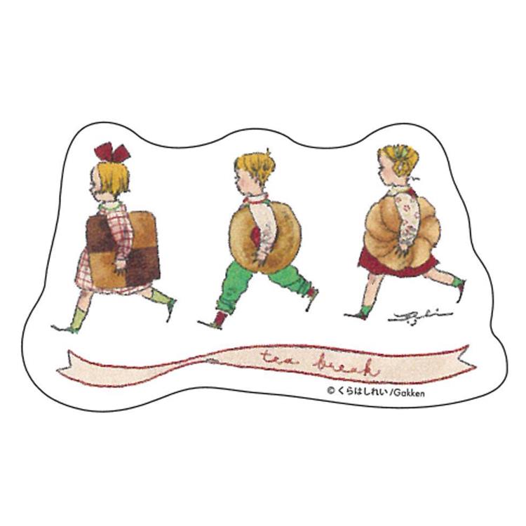 くらはしれい クリアステッカー クッキー 710549 イラストレーター 絵本 レトロ