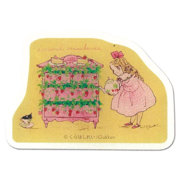 くらはしれい アクリルクリップ いちご 710648 イラストレーター 絵本 レトロ