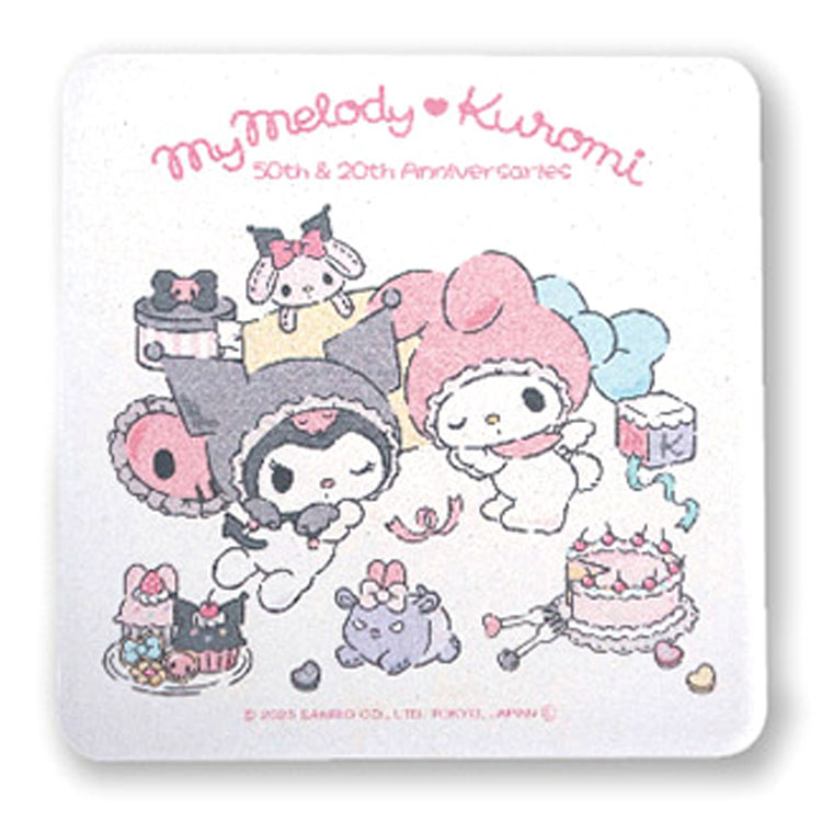 乐天商城 - マイメロディ&クロミ 角型陶製吸水コースター 320698 マイメロディ50th&クロミ20th SANRIO サンリオ