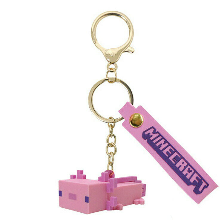 Minecraft マスコットキーホルダー ウーパールーパー ピンク 607142 マインクラフト マイクラ