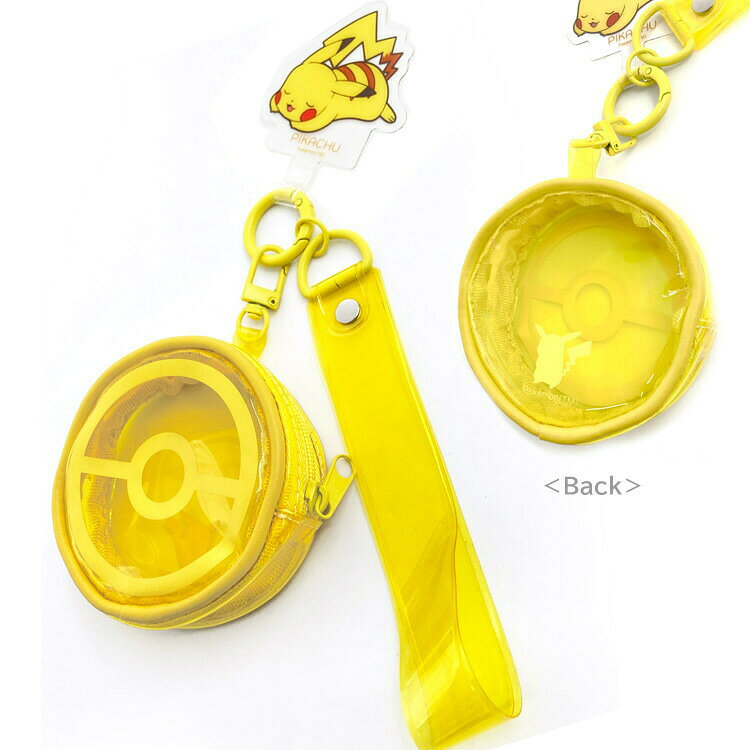 キャラクターハウス キャロルのポケットモンスター マルチリングプラスハンドストラップ&ポーチ付 ピカチュウ 128443 pokemon ポケモン｜アングル2