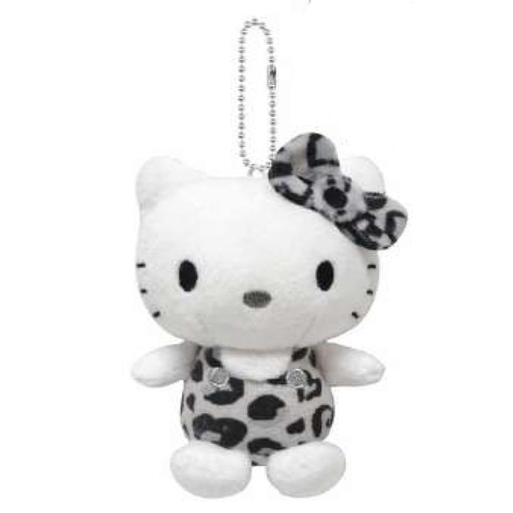 ハローキティ ボールチェーンマスコット モノクロ 604615 ヒョウ柄 Hello Kitty サンリオ