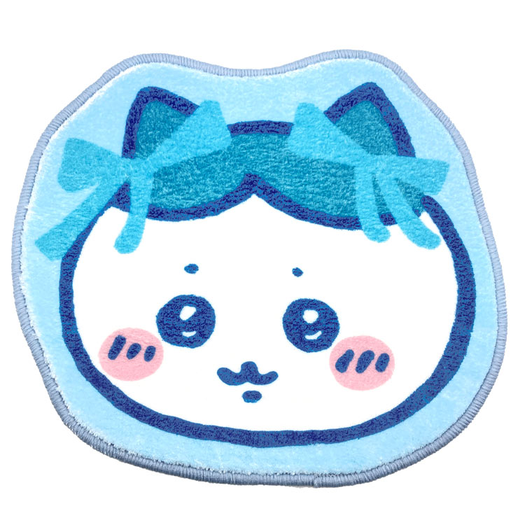 ちいかわ 133030002300012 インテリアマット ハチワレリボン BL X SNS なんかかわいいやつ ナガノ(3)