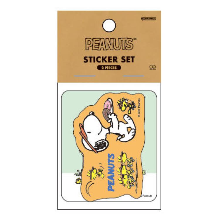 スヌーピー ステッカー2枚セット カフェスタンド 267401 WOODSTOCK&SNOOPY 第2弾 SNOOPY ピーナッツ