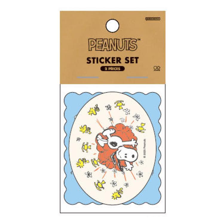 Rakuten - スヌーピー ステッカー2枚セット スヌーピー＆フレンズ 267418 WOODSTOCK&SNOOPY 第2弾 SNOOPY ピーナッツ