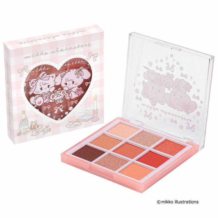 mikko illustrations アイシャドウパレット ピンク 158300 ミッコ イラストレーター