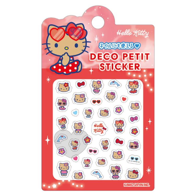 樂天商城 - ハローキティ デコプチステッカー 日焼けキティ 066730 NIGHT PARTY Hello Kitty サンリオ