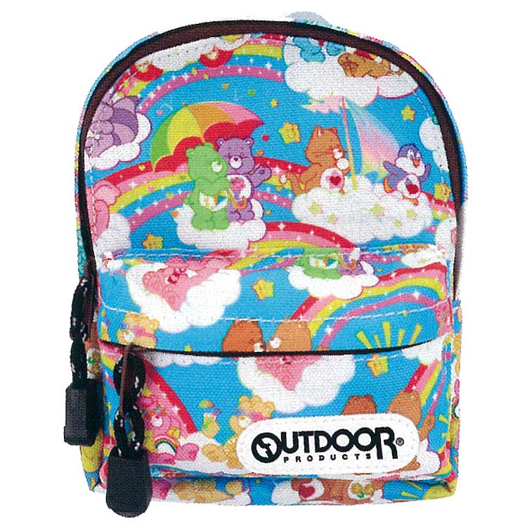 OUTDOOR×ケアベア ペンケース BACK PACK ブルー 168500 アウトドアプロダクツ 第30弾