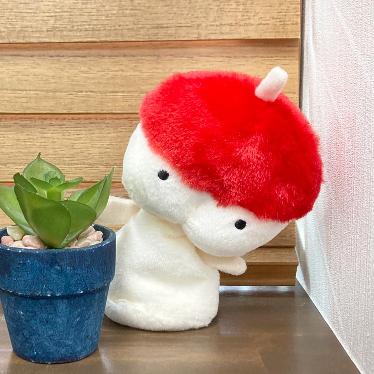 りんごかもしれない ぬいぐるみ りんご星人 959230 絵本キャラクター ヨシタケシンスケのサムネイル