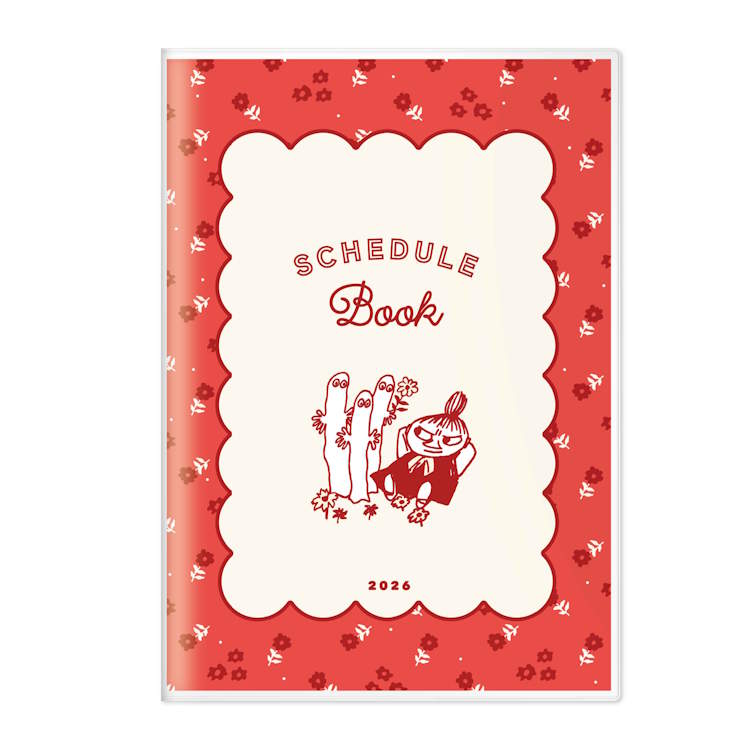 ムーミン 手帳 2026年スケジュール帳 2025年10月始まり・B6マンスリー FLOWER 258123のサムネイル