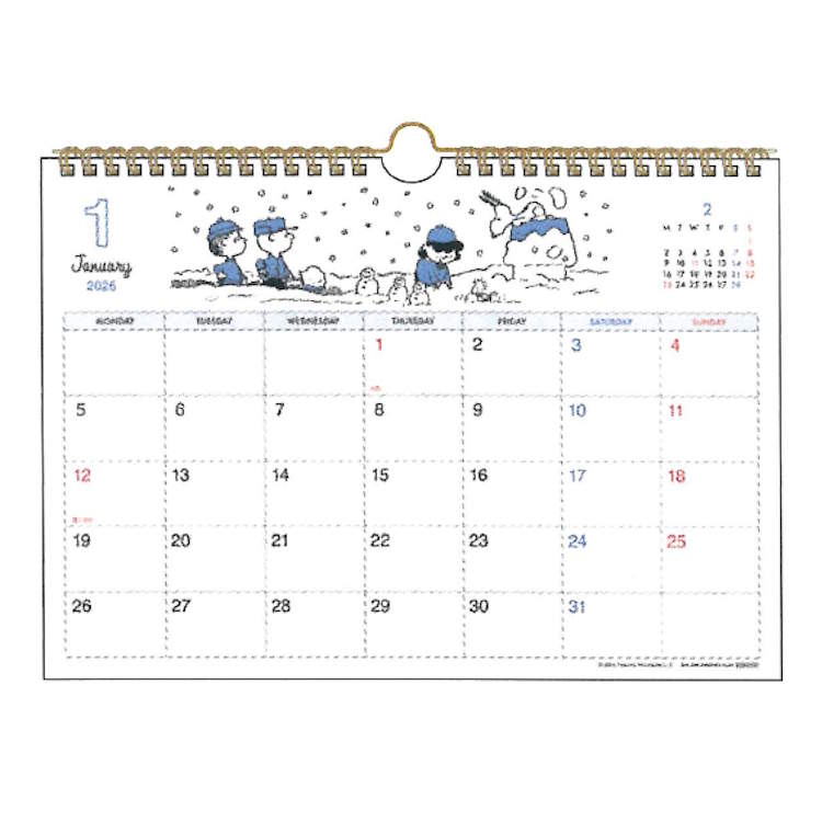 商品仕様【本体サイズ】約H215×W297×D10mm【パッケージサイズ】約H245×W310×D10mm【重量】約135g【材質】紙・スチール【生産国】日本【内容】月間カレンダー：12枚※メーカーの都合により、発売日、及び、仕様が変更にな...