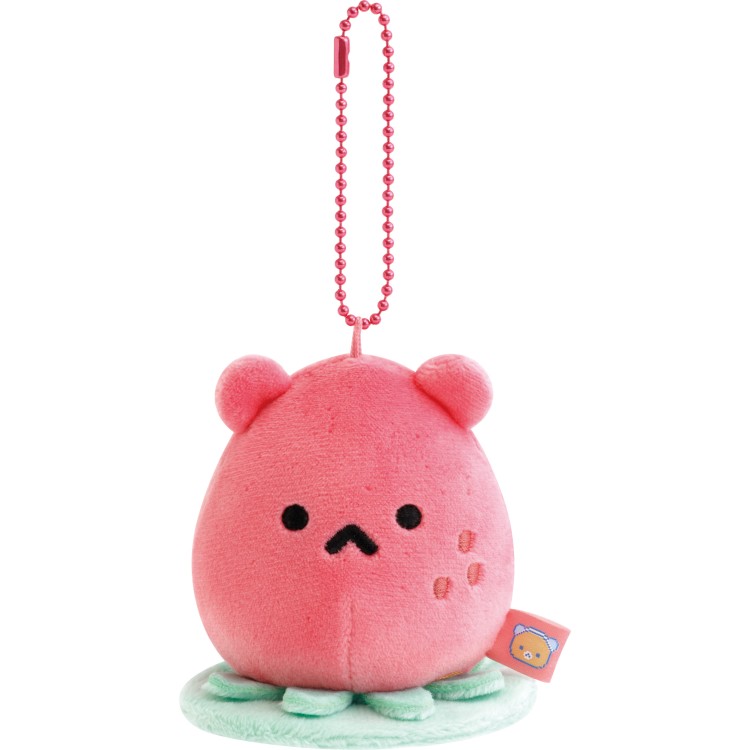 リラックマ 相棒ぬいぐるみ いちご星人? ゲーミングリラックマ ぬいぐるみキーホルダー 肩乗せ マグネット入 磁石