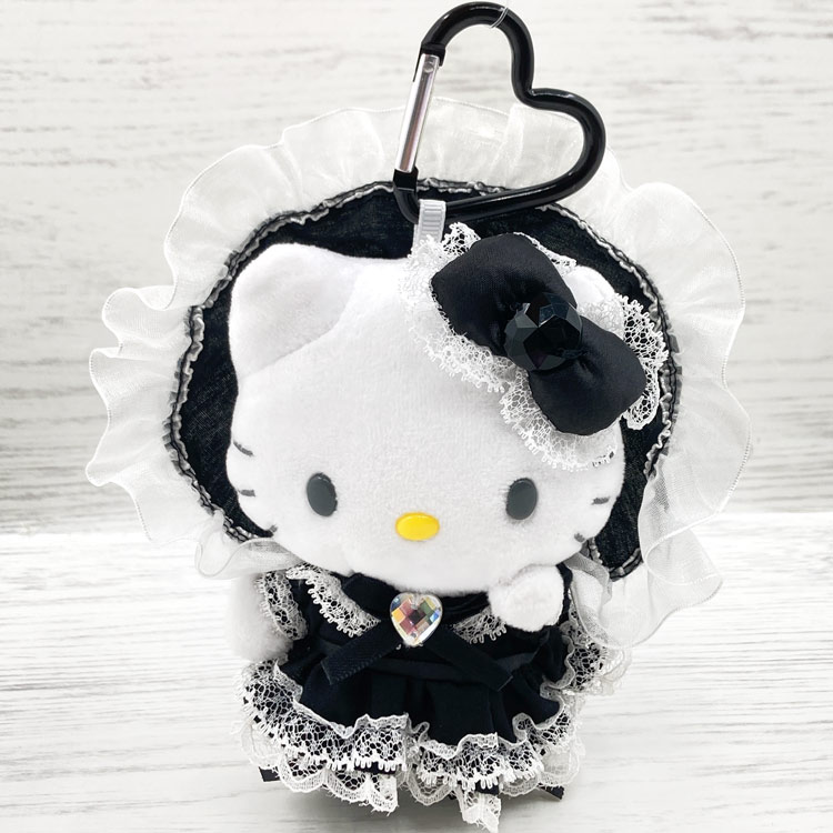 ハローキティ ラブリーフリルマスコットキーホルダー ロリータ ブラック 996404 Hello Kitty サンリオ