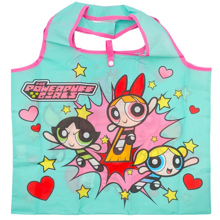 パワーパフガールズ ショッピングバッグ ハート&スター 買い物袋 エコバッグ サブバッグ コンパクト 194781のサムネイル