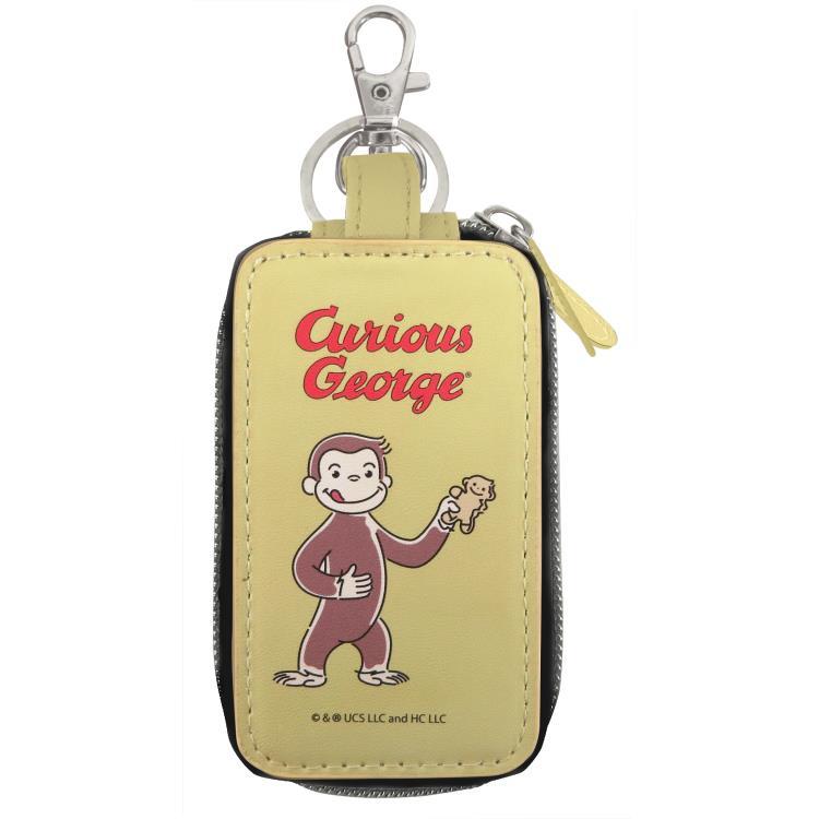 おさるのジョージ ダブルポケットキーケース イエロー 061232 カー用品 おさるのじょーじ Curious George