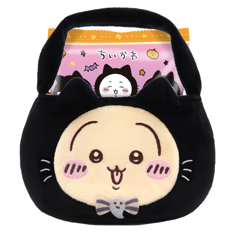 ちいかわ 黒猫ミニバッグ C.うさぎ 058799 お菓子付きギフト CHIIKAWA なんか小さくてかわいいやつ ナガノ ハート【お1人様3点限り】のサムネイル