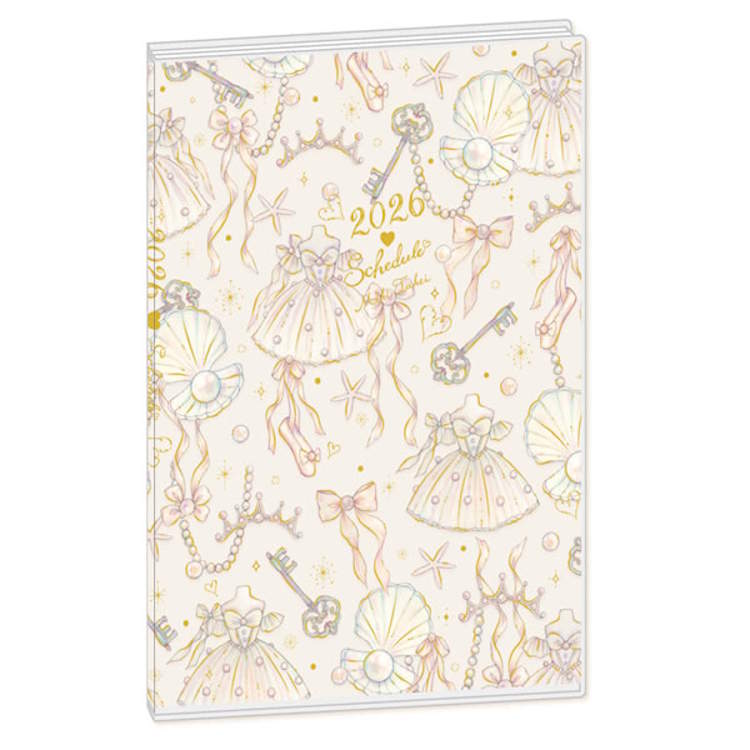たけいみき 手帳 2026年スケジュール帳 B6ウィークリー 真珠の踊り 965227