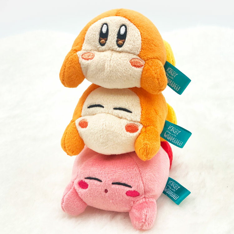 星のカービィ KPWW05 積むぬいぐるみ 3体セットB あきれかえるほど・・・ カービィ play with ワドルディ 星のKIRBY Nintendo