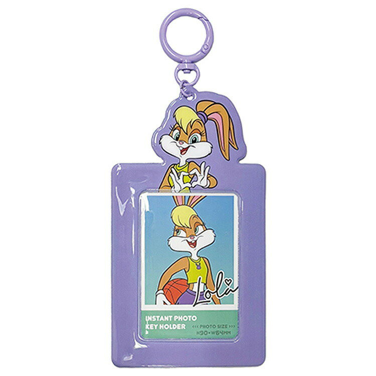 ルーニーテューンズ 17758 インスタントフォトキーリング ローラ・バニー 推し活グッズ 紫 パープル