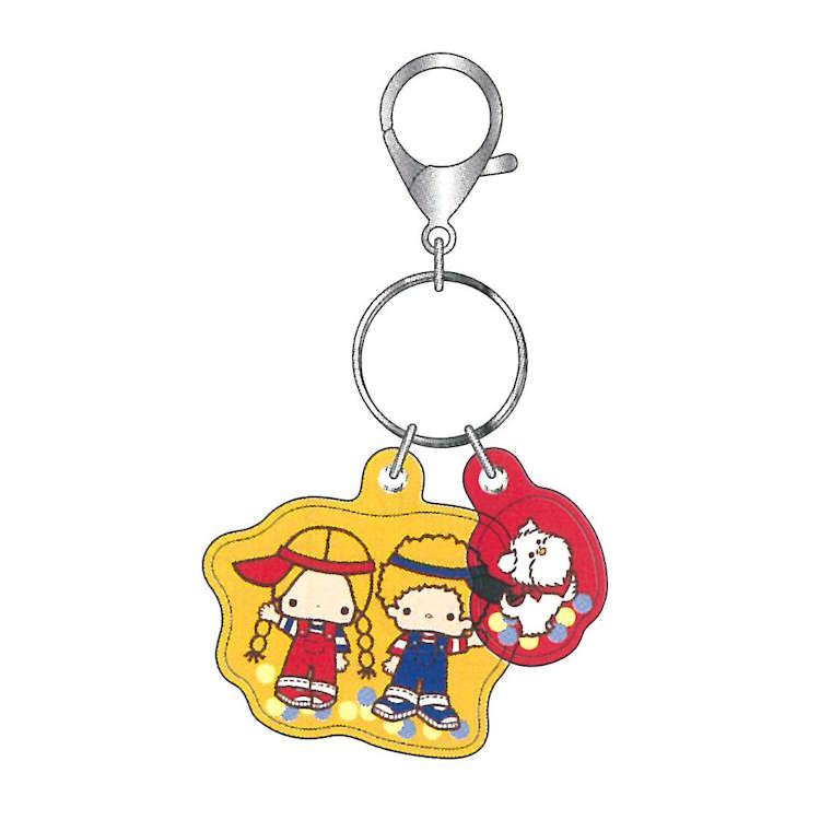 パティ&ジミー 2連エアーキーホルダー ぷにぷにキーホルダー 2マスコット キーホルダー 目印 めじるし レトロ 828565