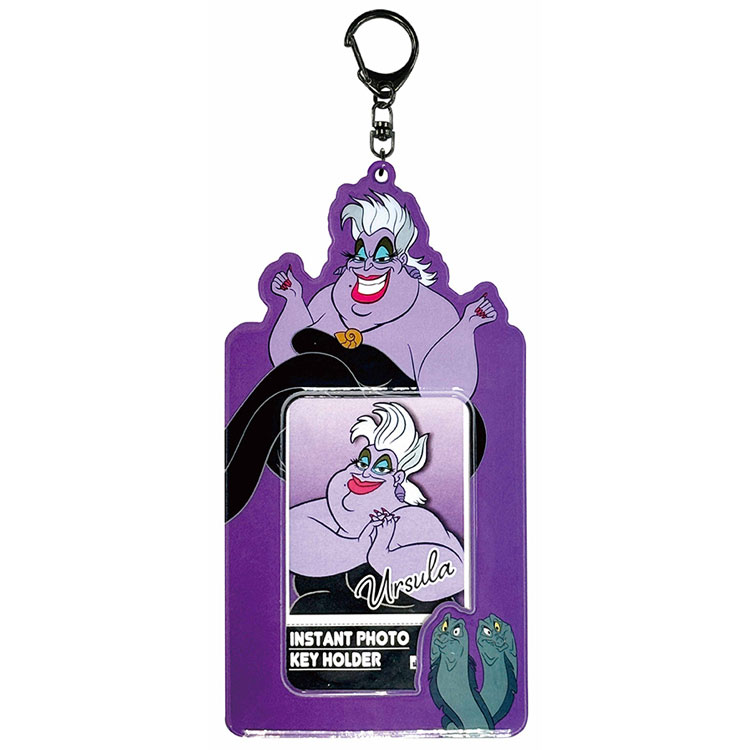 ディズニーヴィランズ 17952 インスタントフォトキーホルダー アースラ vol.2 推し活グッズ Disney リトルマーメイド 紫 パープル
