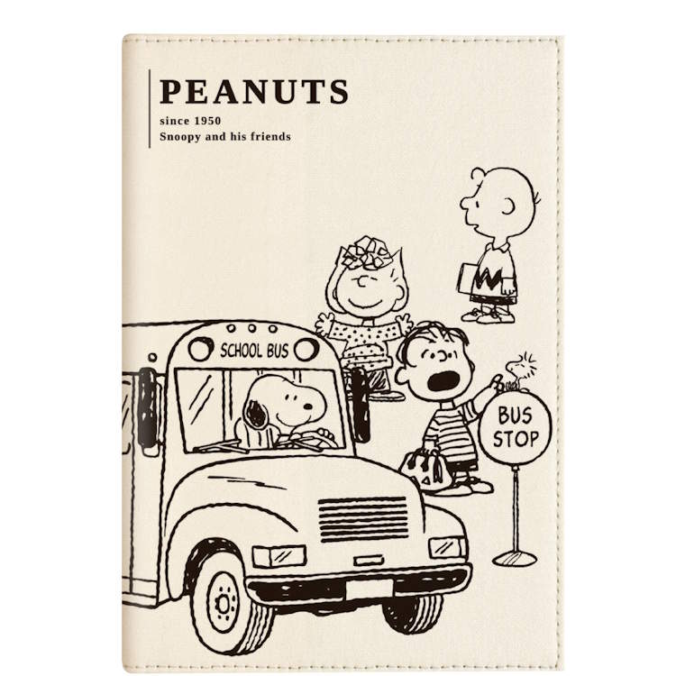 スヌーピー 手帳 2026年スケジュール帳 B6ウィークリー 帆布 みんなのバス停 063463