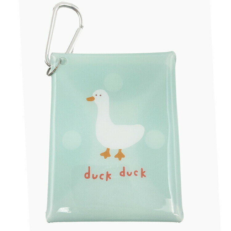 ピッコロット カラビナ付きクリアポーチ 861385 あひる