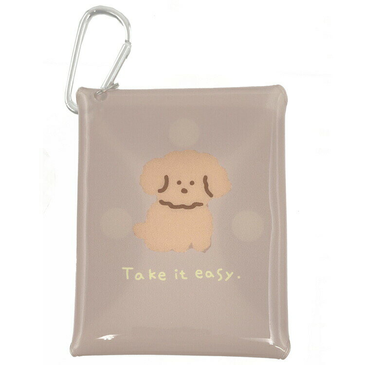 ピッコロット カラビナ付きクリアポーチ 861392 いぬ