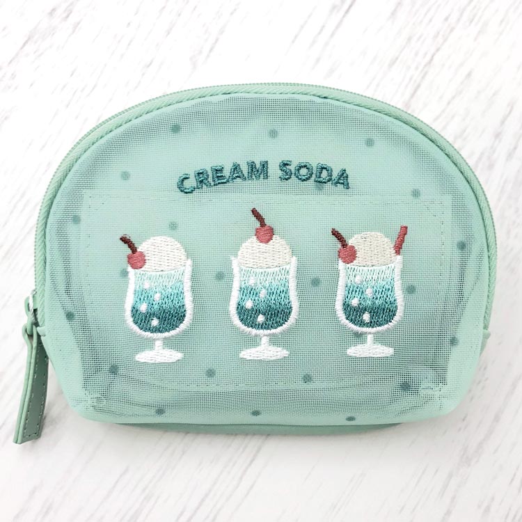 クリームソーダ ティッシュポーチ ドット クーリア 090013