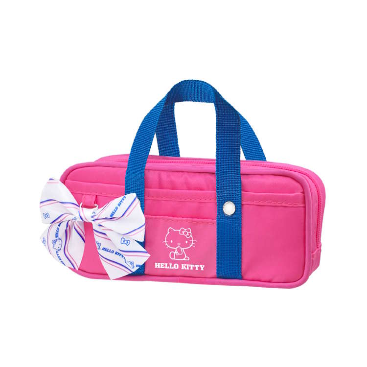 乐天商城 - ハローキティ スクバ風ペンケース ピンク 筆箱 ふでばこ ペンポーチ ペン入れ 文具入れ 328292