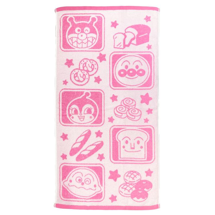 アンパンマン ジャガードミニバスタオル ベーカリー柄 PK 855215 入園入学 それいけ！アンパンマン 幼..