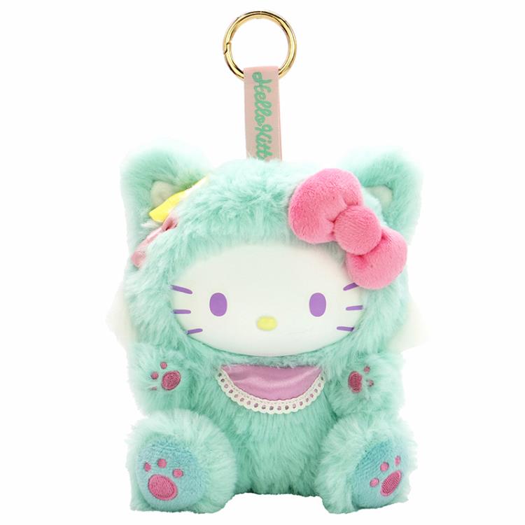 乐天商城 - ハローキティ ぬいぐるみ MT 217370 ファインフェイスキャット Hello Kitty サンリオ ミント