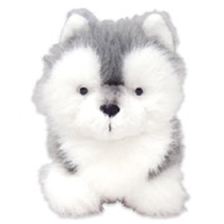 Dog - わたぽ ぬいぐるみS ハスキー ふわふわ綿毛 イヌ いぬ